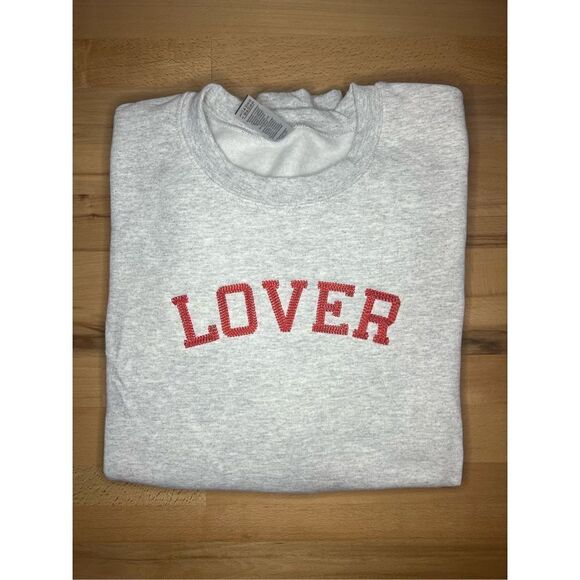 lover embroidered sweatshirt chain stitching - Picture 1 of 5